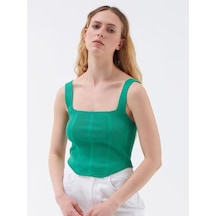 LOFT Long Crop Kadın Atlet Lf2031646 Q1.v1 Yeşil