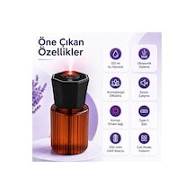 Araç İçi 120 Ml Ultrasonik Hava Nemlendirici Ve Aromaterapi Difüzörü Type-c Şarjlı Koku Siyah