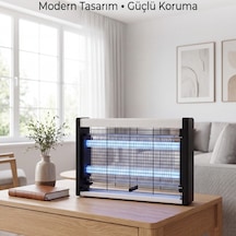 Elektrikli Uv Sinek Öldürücü Lamba Çift Işıklı Güçlü Koruma