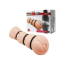 Hızlı Express Exact 16 CM 3 Adet Penis Halkalı Süper Gerçekçi 3D Realistik Suni Vajina Masturbatör