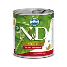 N&D Prime Tahılsız Tavuklu ve Narlı Konserve Yavru Köpek Maması 285 G