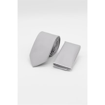 İmza Gri Kuş Gözü Desen 6 Cm Kravat 1090250201 Gri