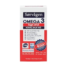 Sorvagen Omega 3 High Dha 1000mg Balık Yağı, 50 Kapsül