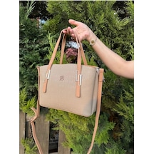 Just Polo Kadın El Ve Omuz Çantası 440113mh Vizon Kum