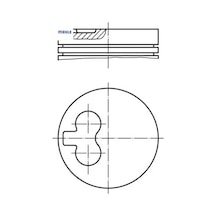 Motor Piston Segman Partner-berlıngo1.9 Dzl Dw8 82.20 Çap 0.60 Mahle 0628.j2/ 6606401