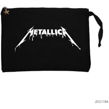 Metallica Cry Siyah Clutch Astarlı Cüzdan / El Çantası