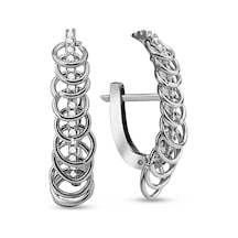 Choice Monaco Gümüş Küpe Çok  Halkalı