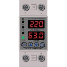 Rcon Rcv03 Akım Ve Voltaj Korumalı Monofaze 63a Sigorta