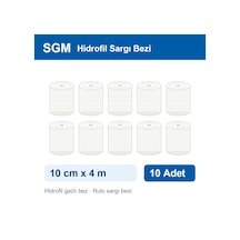 Sgm Hidrofil Sargı Bezi 10 Cm X 4 M 10 Adet