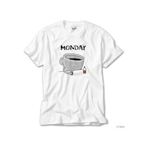 Monday Pazartesi Beyaz Tişört Beyaz
