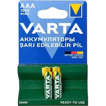 Varta Aaa 1.2v 1000 Mah Nimh Pil - Şarjlı Pil - Şarj Edilebilir Pil Şarjlı İnce Kalem Pil - 2 Adet