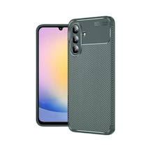 Newface Samsung Galaxy S25 Fe Auto Focus Karbon Kapak - Koyu Yeşil