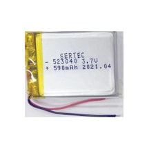 Lipo Polimer 523040 3.7v 590mah Batarya Pil