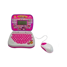 Oyuncak Eğitici Laptop Türkçe-ingilizce 100 Fonksiyonlu Pembe