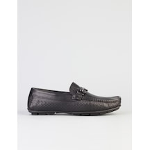 Cabani Hakiki Deri Siyah Erkek Loafer Ayakkabı Siyah (521643809) Siyah