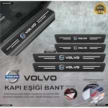 Dkelektronik Volvo Karbon Kapı Eşiği Koruyucu Suni Deri 4'lü Set