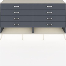 Arges Konsol 8 Çekmeceli 176x30x99 Antrasit-aytaşı/antrasit Antrasit-aytaşı/antrasit