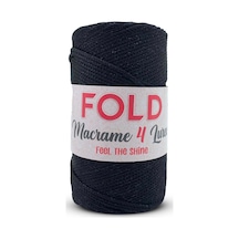 Simli Polyester Makrome No:4 Siyah Polyester Makrome Ipi 2 M...