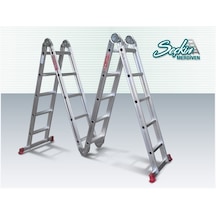 Seçkin 4X5 20 Basamaklı 5.70M Akrobat Merdiven