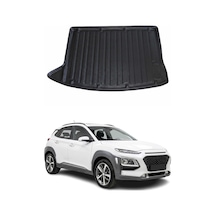 Hyundai Kona 2018-2022 Uyumlu Araca Özel Tpe Bagaj Havuzu Siyah İnce Stepneli&sağ Kulak Kapalı İçin