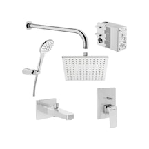 VitrA Root Square Ankastre Banyo Seti Krom A49280 Krom