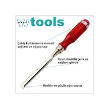 Weber Tools Ağaç Saplı Iskarpela 6 x 140  MM