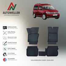 Volkswagen Caddy 2016-2020 Uyumlu Havuzlu Oto Paspas