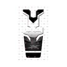 NC 750 X siyah beyaz tank Pad