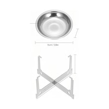 Jokmae Katlanır Kamp Alkollü Isıtıcı Tepsisi - Portatif Ve Hafif Gümüş Çok Renkli