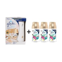Glade Otomatik Sprey + İpeksi Vanilya Yedek + Tropikal Floral 4 x 269 ML