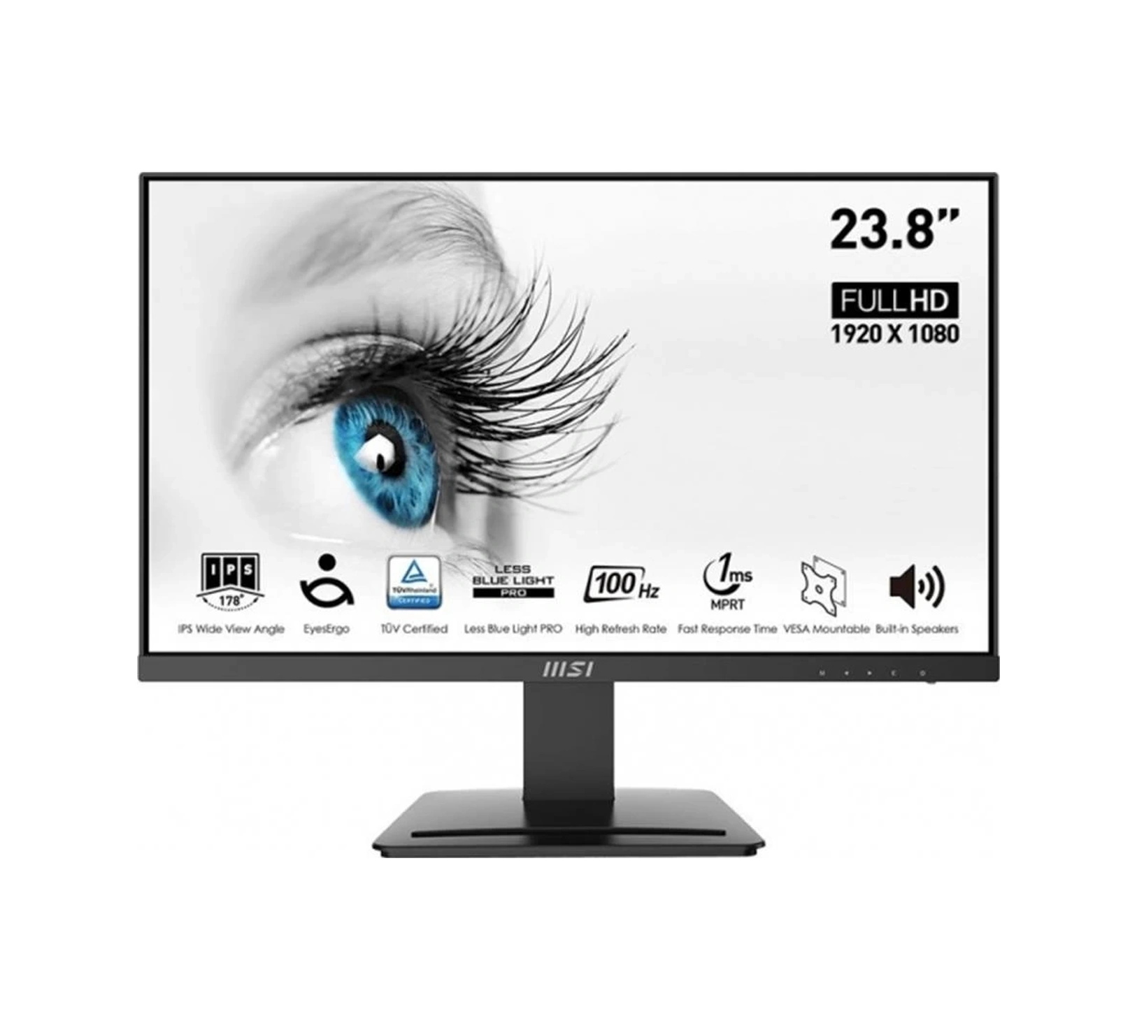 Msi 23.8" Pro Mp243x 1920x1080 1ms 100hz Ips Anti-glare Full Hd Monitör