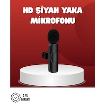 Mey İthalat 2 Li Kablosuz Yaka Mikrofonu Apple iPhone Uyumlu  İçin Profesyonel Video Ses