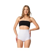 Emay 2842 Kadın Yüksek Bel Lazer Kesim Slip Korse 001