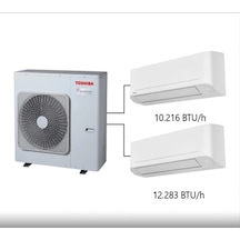 Toshiba 2M A+++ 10.000  Btu/h +12.000 Btu/h Multi Split Klima