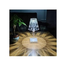 Özel Seri Salon Lambası Oda Işığı Ofis Aydınlatma Lw-4 Akrilik Kristal Led Şarjlı Masa Üstü Lamba Çok Renkli