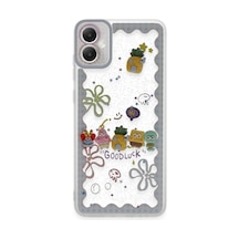 Samsung Galaxy A05 Kılıf Sweet Desenli Silikon Kapak - Açık Mavi