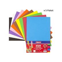 Bigpoint Yapışkanlı Eva 20x30cm Karışık 10 Renk X 5 Paket