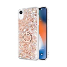 Microsonic Apple Uyumlu iPhone XR Kılıf Glitter Liquid Holder