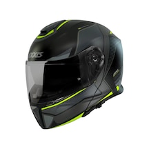 Axxis Gecko Sv Capital B3 Çene Açılır Motosiklet Kaskı Mat Siyah - Sarı