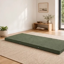 Üç Parçalı Katlanır Minder 60 180 7 Cm Haki