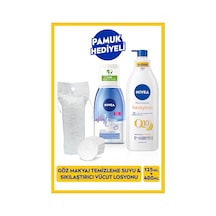 NIVEA Çift Fazlı Göz Makyaj Temizleme Suyu 125 ML + Q10 Sıkılaştırıcı ve Nemlendirici Vücut Losyonu 400 ML