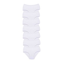 7 Adet Tutku Kadın Yüksek Bel Bato Kalın Lastik Külot Beyaz Beden: 2xl Standart