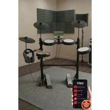 Midex Ddx-110bt Profesyonel Dijital Davul Elektronik Bateri Bluetooth'lu Kulaklık Hediye