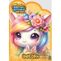 Unicorn Zamanı Çıkartmalı Boyama Kitabı İthaki Çocuk Yayınları