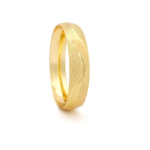 Altın Kaplama Dalgalı Simli 1.5 Cm Bilezik Blz-3054 Altın