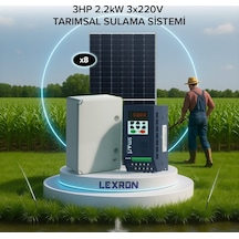 Urla Solar 3hp 2.2kw 3x220v Tarımsal Sulama Sistemi Monofaze