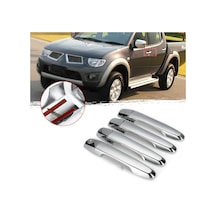 Mitsubishi L200 Uyumlu 2006 2014 Kapı Kolu Abs Plastik Krom