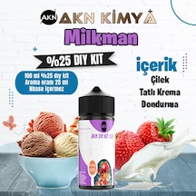 One Hit Wonder Milkman Yoğun Dıy Kit Çilek Krema Gıda Aroması %25 Oranda Aroma İçerir Hazır Değildir 100 Ml