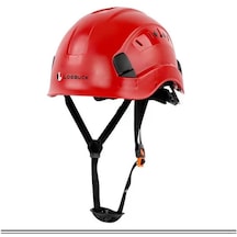 Güvenlik Kaskı Abs Nefes Alabilir Şantiye Gözlüklü Lider Denetleyici Standard Red Cap