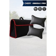 Chery Omoda 5 Pro Uyumlu Bagaj Çantası Siyah Renk Koltuk Yastığı Lüks Model